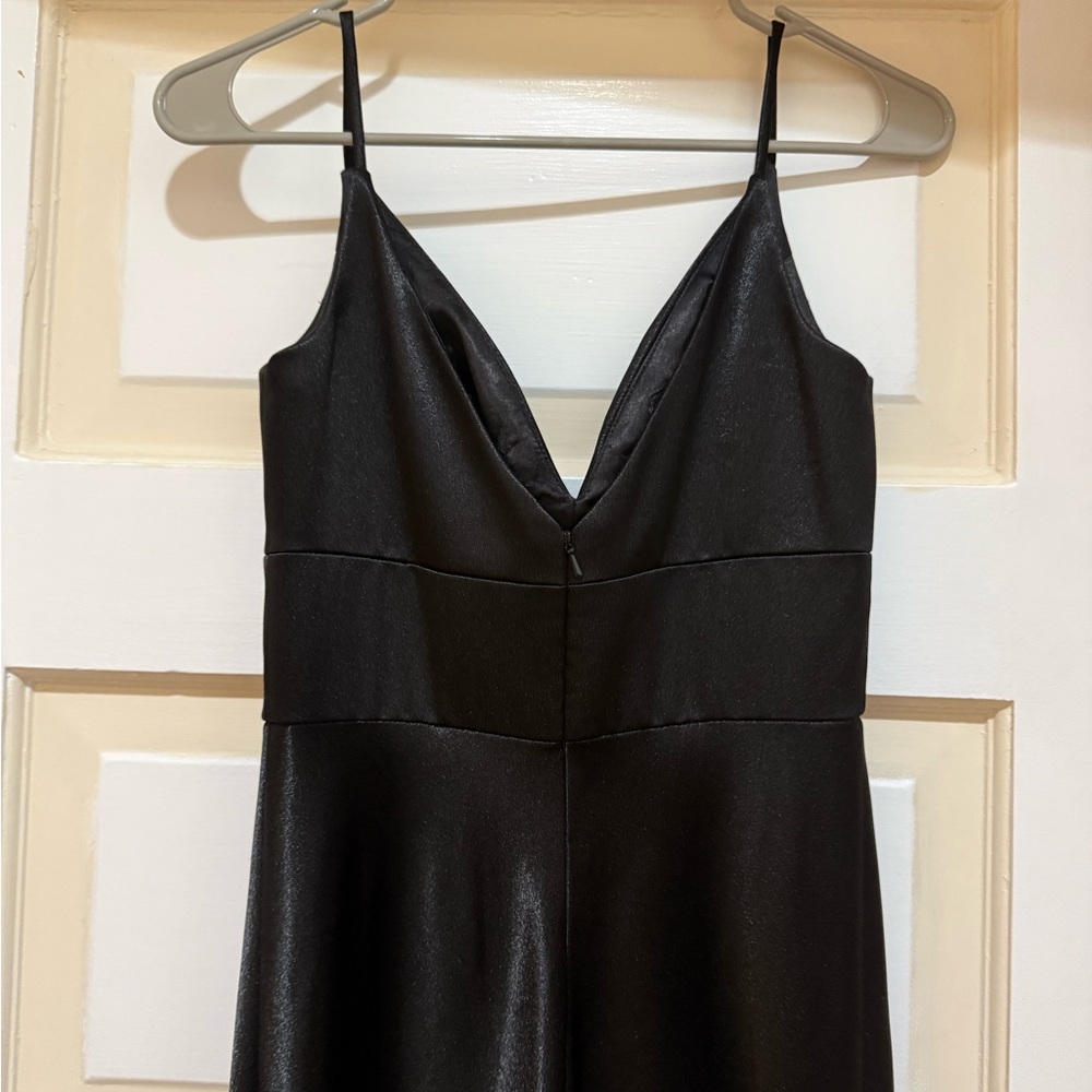 Jenny Yoo Black Satin Gown - Picture 5 of 5